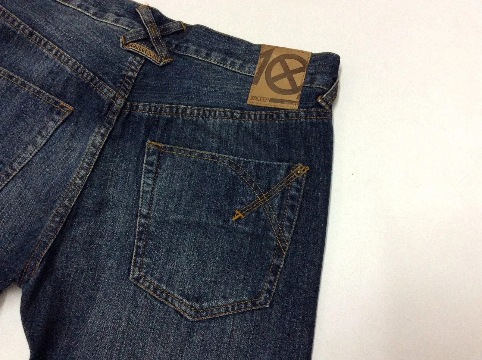 10 Deep Damage Slim Slim Dark Repair Denim Jean Style # (41TD2021)