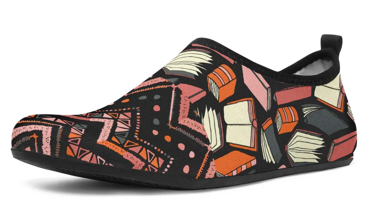 Abstract Books Aqua Barefoot Shoes