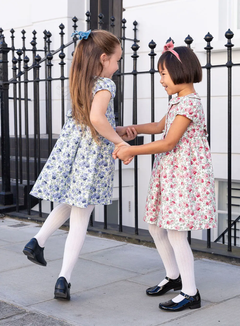 Alice Double Breasted Dress in Pink Rose