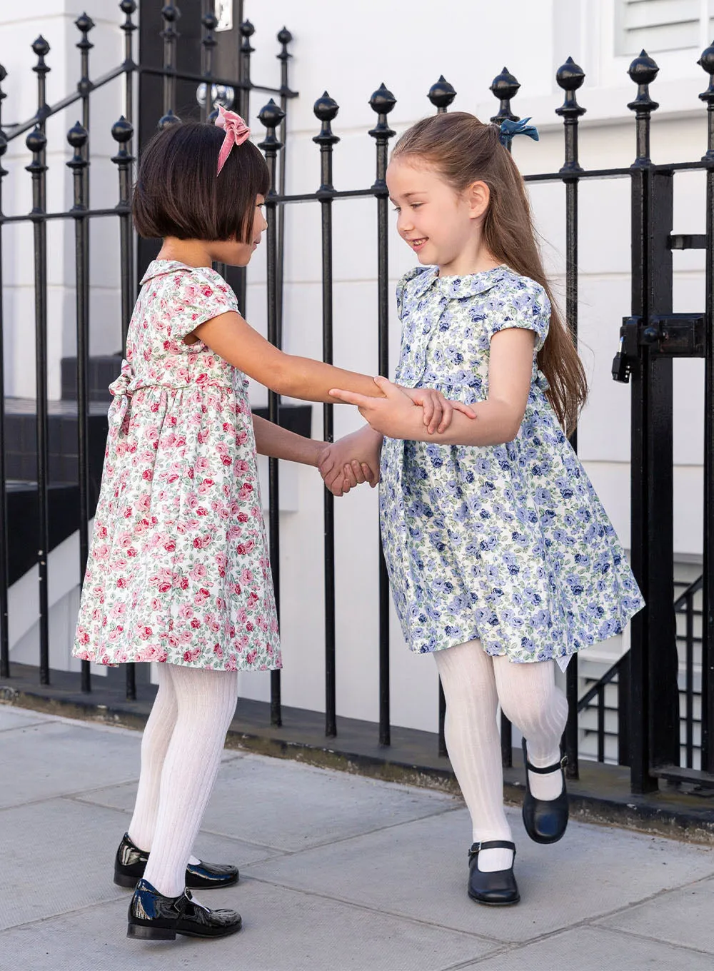 Alice Double Breasted Dress in Pink Rose