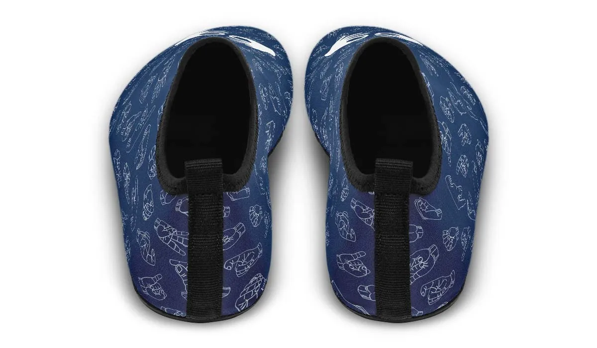 ASL Interpreter Aqua Barefoot Shoes