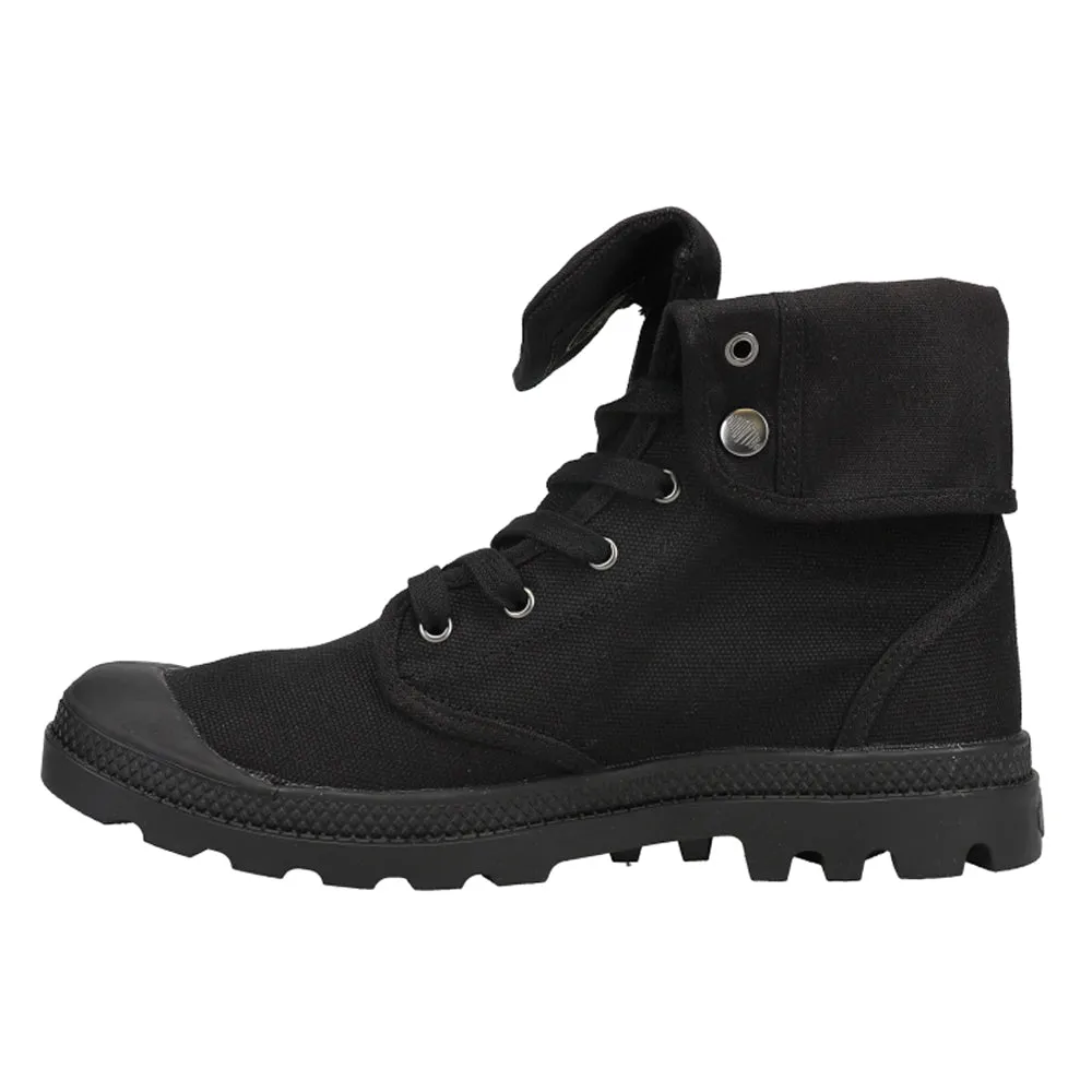 Baggy Round Toe Lace Up Boots