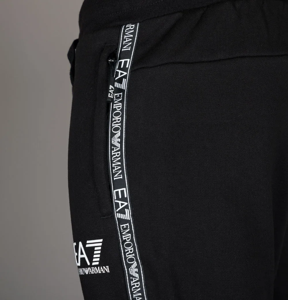 EA7 Athletic Colour Block Taping Joggers Black