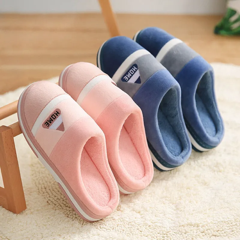 Groovywish Velvet Fur Men Indoor Slippers Cushion Winter Shoes