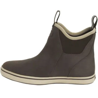 MEN'S LEATHER 6" ANKLE DECK BOOT