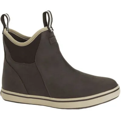 MEN'S LEATHER 6" ANKLE DECK BOOT