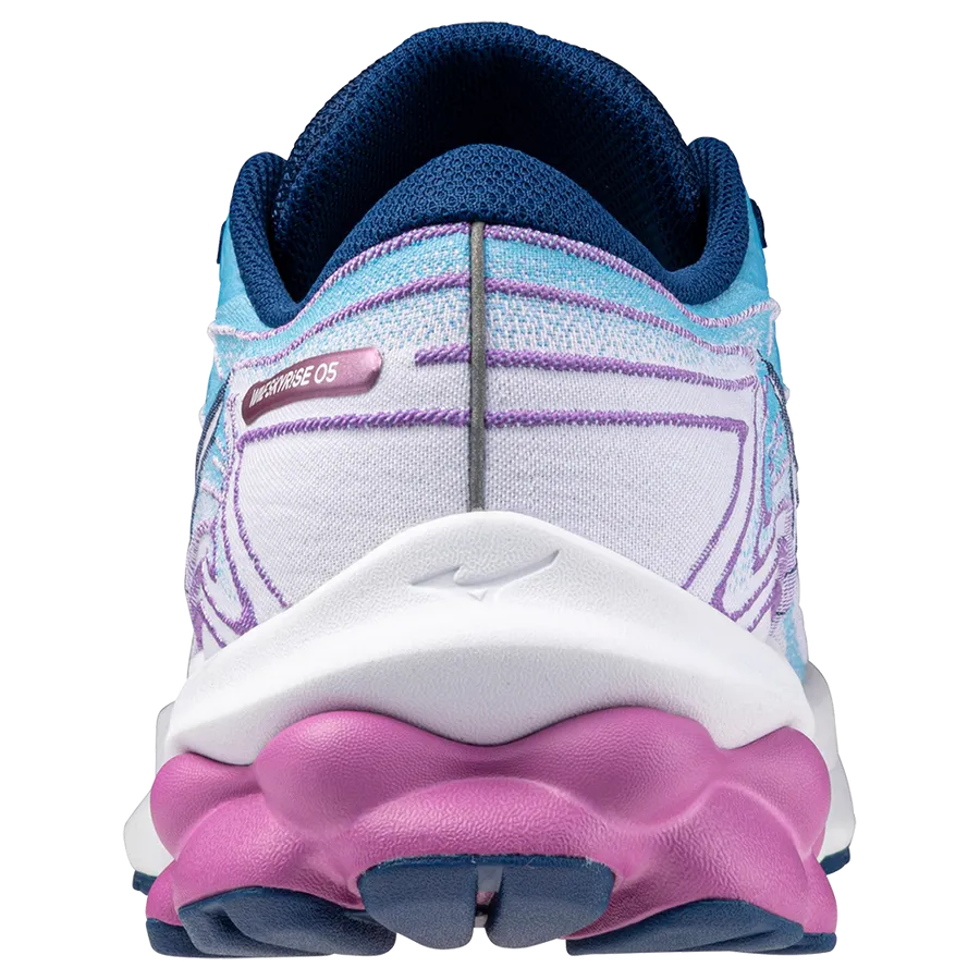 Mizuno Wave Skyrise 5 (Womens) - Swim Cap/Navy Peony/Hyacinth