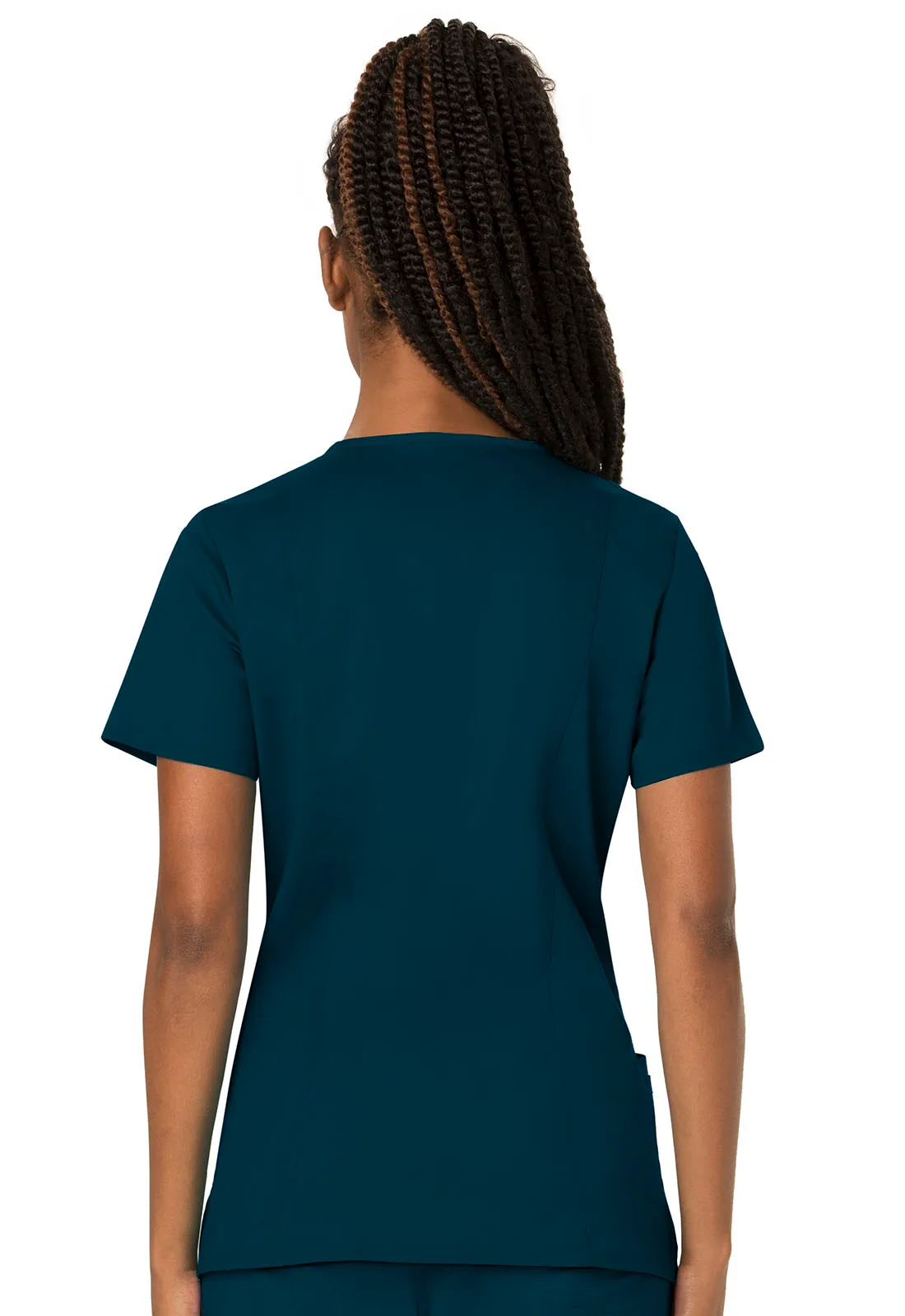 Scrub Top - Cherokee WW Women's Revolution V-Neck Top - Caribbean Blue, WW620