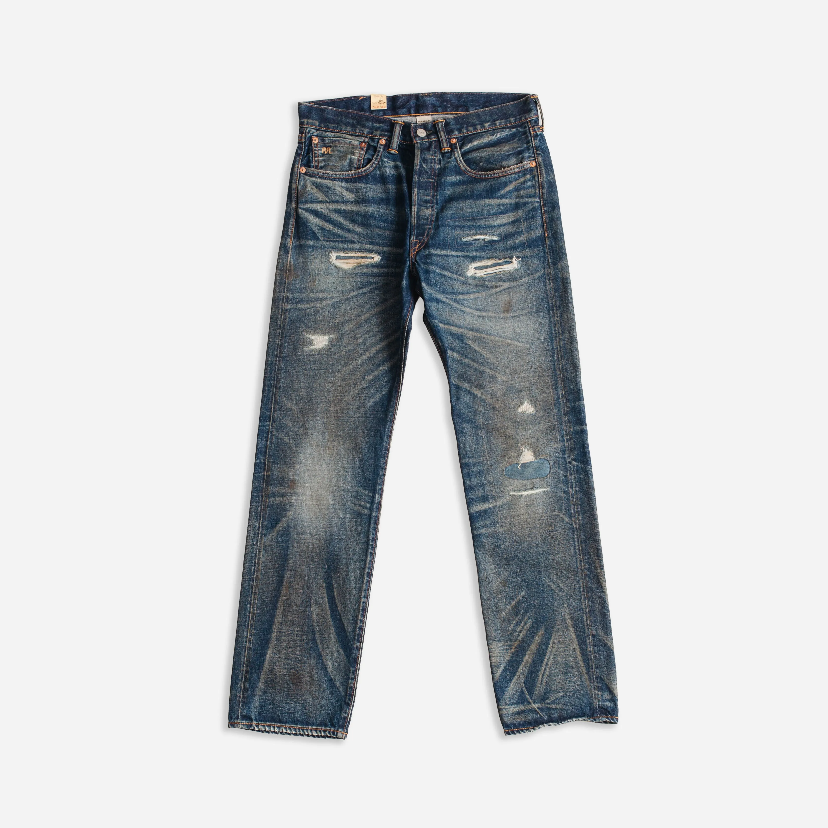 STRAIGHT LEG DENIM JEAN - HAWLEY WASH